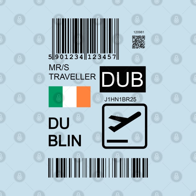 Dublin Ireland travel ticket by Travellers