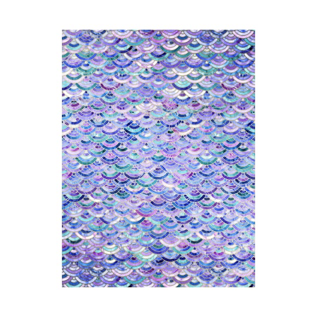 Marble Mosaic in Amethyst and Lapis Lazuli by micklyn