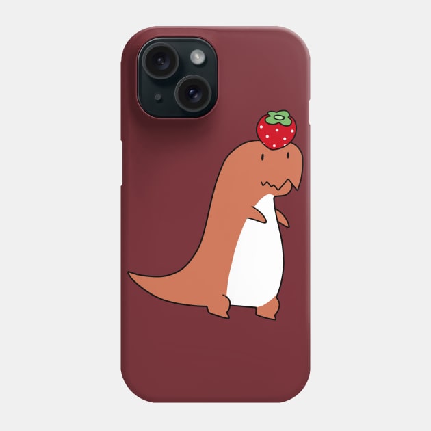 Strawberry T-Rex Phone Case by saradaboru