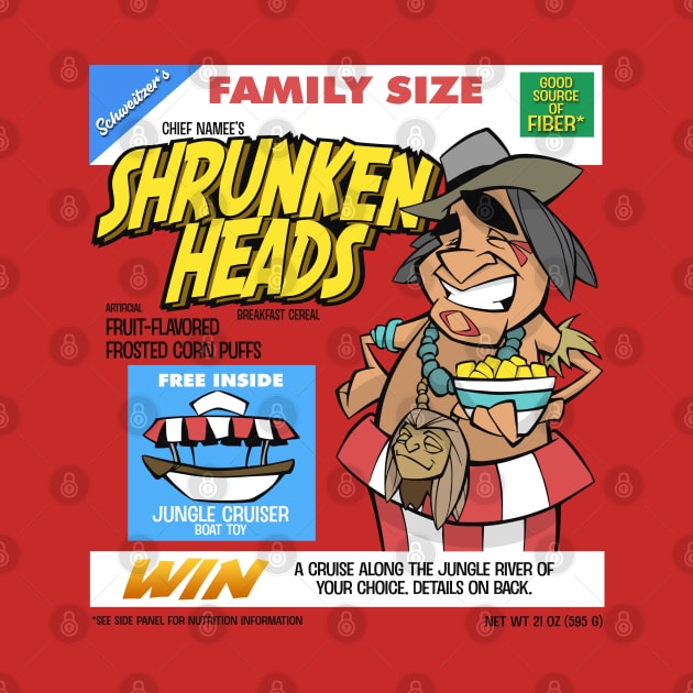 Chief Namee's Shrunken Heads Cereal by Chris Ganaway Art