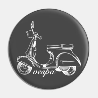 Vespa line art unique design Pin