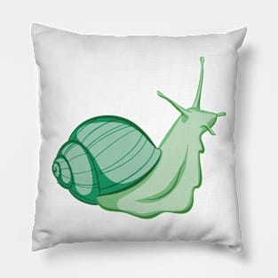 Green Snail Pillow