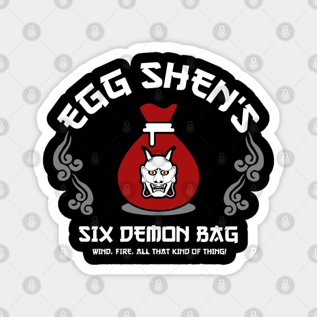 Egg Shen's Six Demon Bag Magnet by NinthStreetShirts