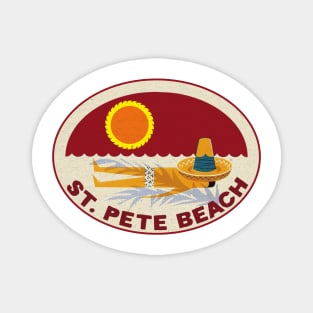 St. Pete Beach Florida Saint Petersburg Vintage Style Travel Vacation Magnet