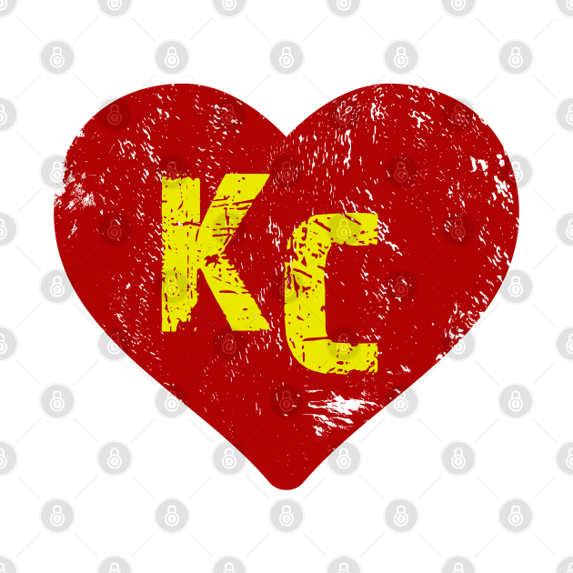 Kc Chiefs Heart by Doxie Greeting