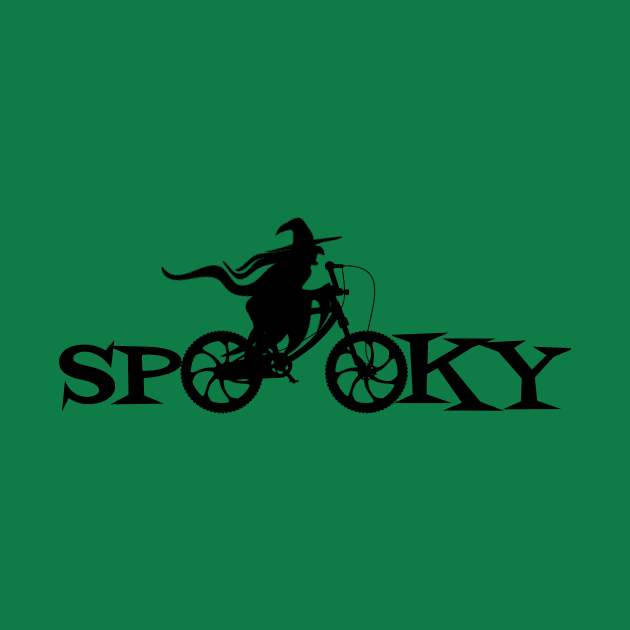 Spooky Witch on Cycle by Urban