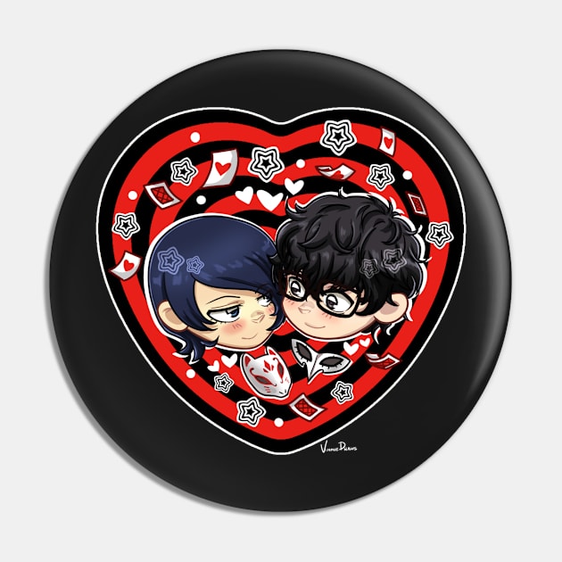 JokerFox OTP Love Pin by Vinniedraws