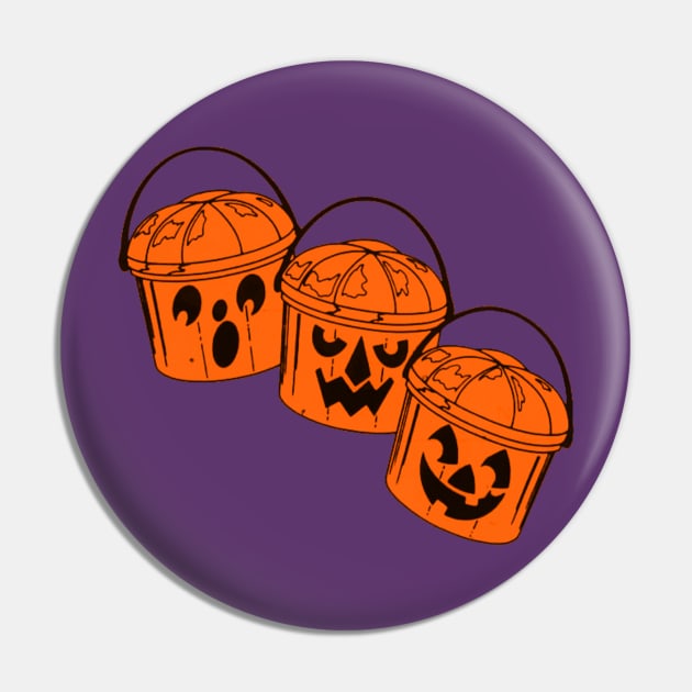 80s Pumpkin Buckets Pin by zombill