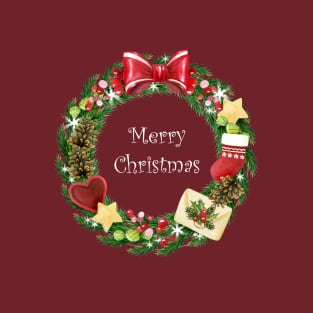 Christmas wreath T-Shirt