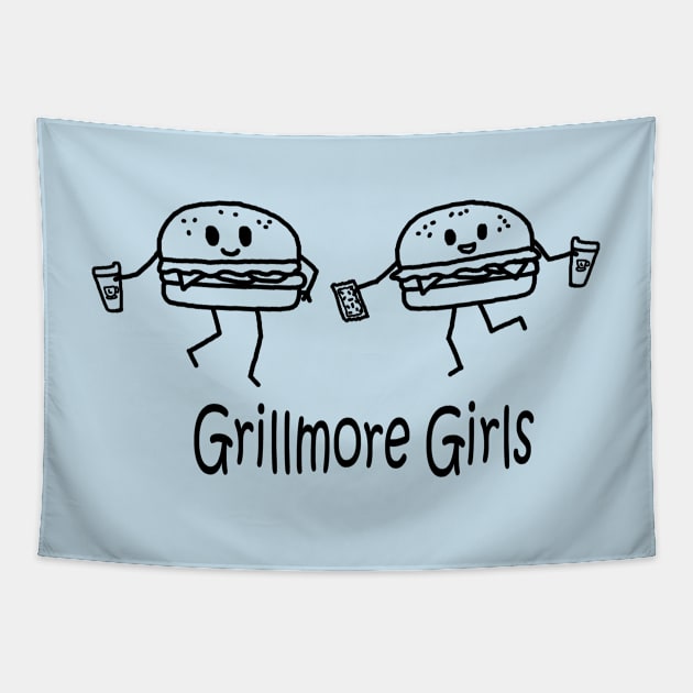 Grillmore Girls Pocket Tapestry by PelicanAndWolf