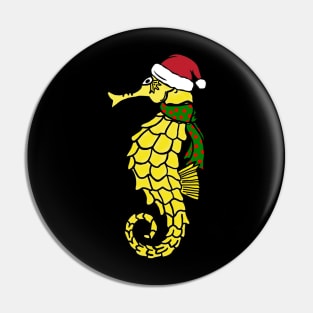 Christmas Seahorse Pin