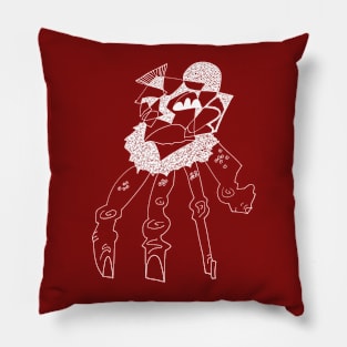 Line Art Tshirt abstract Fingers Pillow