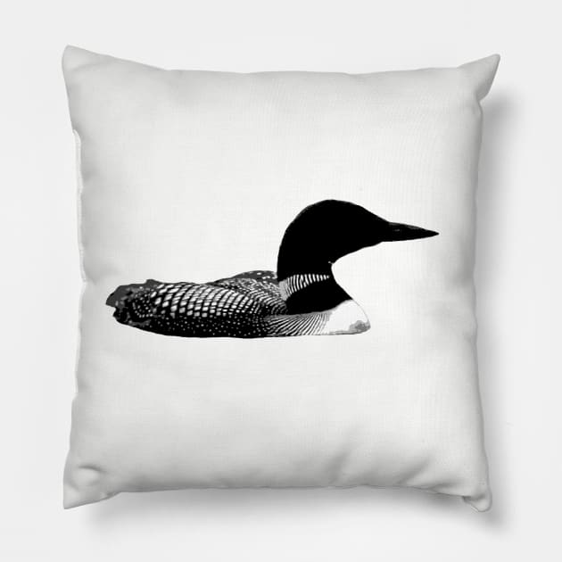 Loon Sticker Pillow by little-ampharos