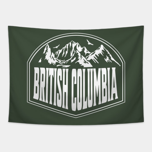 British Columbia Canada Retro Tapestry by alvarsprints