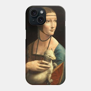 Leonardo Da Vinci Neck Gator Lady With Ermine Da Vinci Painting Phone Case