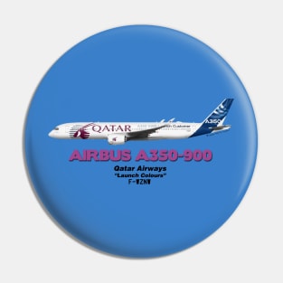 Airbus A350-900 - Qatar Airways "Launch Colours" Pin