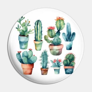 Cactus addict Pin