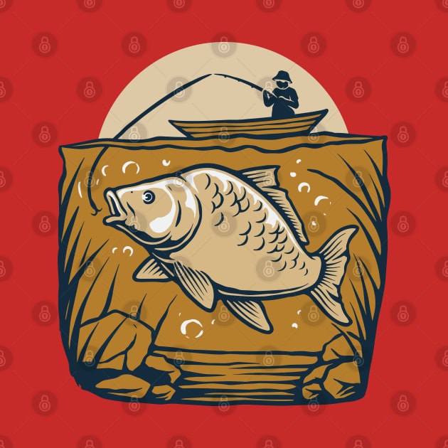 fishing big fish by Mako Design 