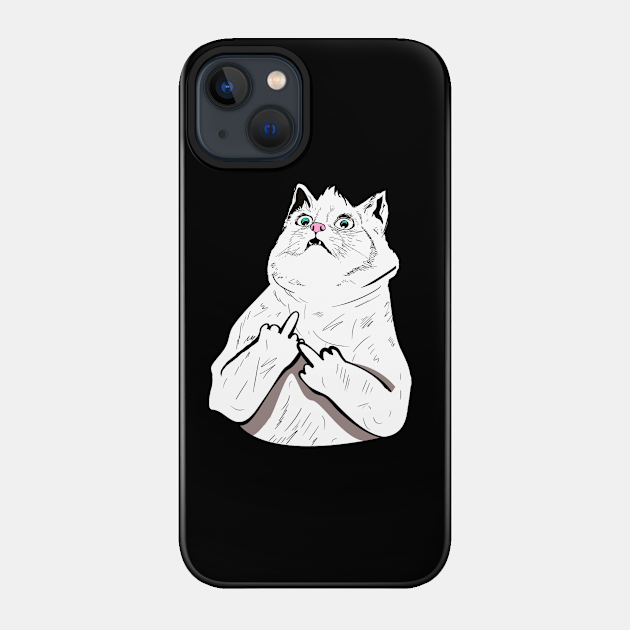 Fluff Off - Funny Cats - Phone Case