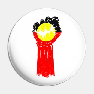 Aboriginal Fist Pin