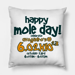 Happy Mole Day !  T-shirt Pillow