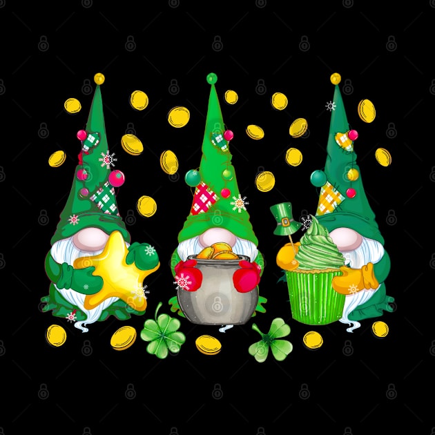 St Patricks Day Three Gnomes by AllWellia