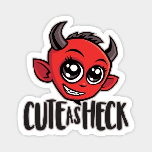 Cute as Heck Devil Magnet