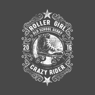 Roller Girl: Old School Derby Vintage Design T-Shirt