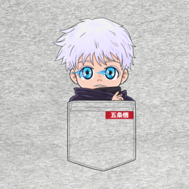 Anime Satoru Gojo Chibi Pocket - Jujutsu Kaisen Anime - T ...