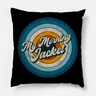 My Morning Jacket - Retro Circle Vintage Pillow