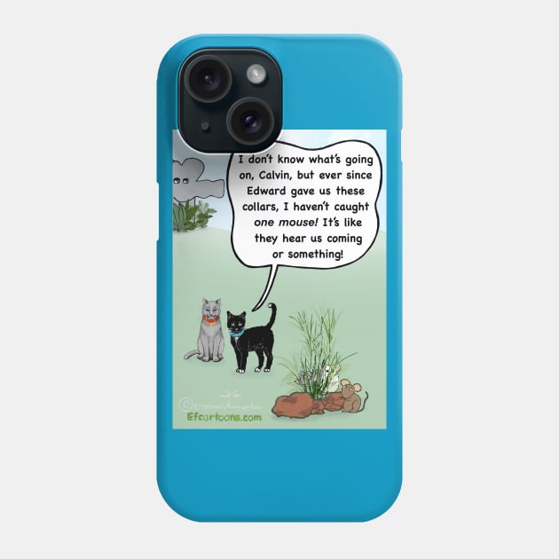 Cat Mysteries Phone Case by Enormously Funny Cartoons