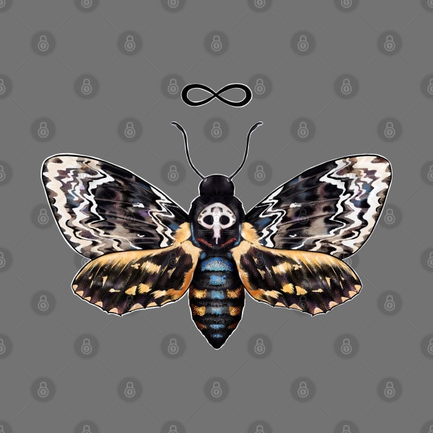 Death head hawk moth by Sitenkova