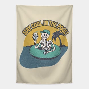 Stay Cool In The Pool Summer Vibes Tapestry