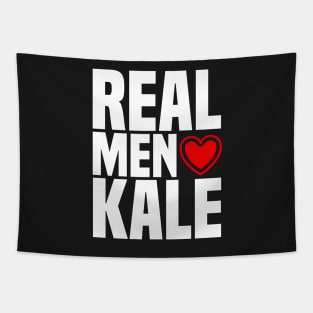 Real Men Love Kale - Vegan Vegetarian Greens Tapestry
