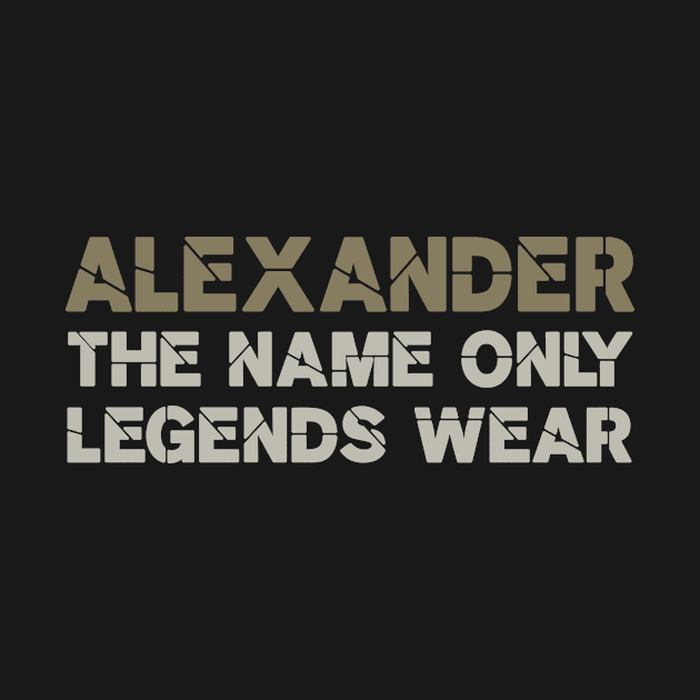 Alexander, the name only legends wear! by VellArt