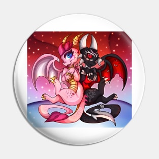 Cynder & Ember the dragon Pin