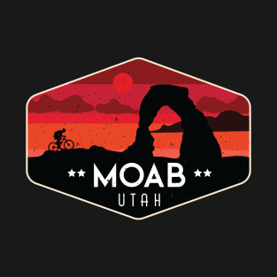 Moab Utah Mountain Bike Vintage Sunset T-Shirt