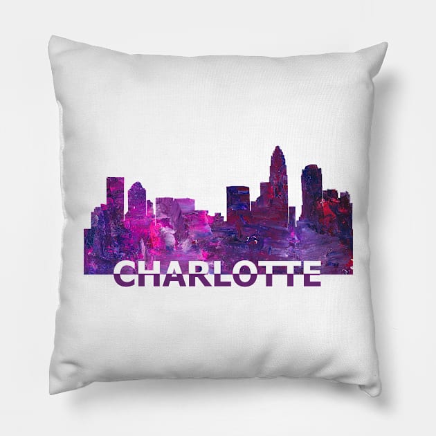 Charlotte Skyline Pillow by artshop77