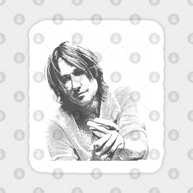 Sketch Grain - Keith Urban Magnet by DekkenCroud