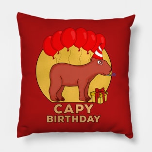 Capy Birthday Pillow