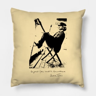 Mark Twain Be Good and You Will Be Lonesome Pillow