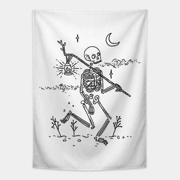 Journey Skeleton Tapestry by neomlei