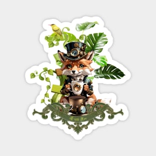 Cute little steampunk fox Magnet