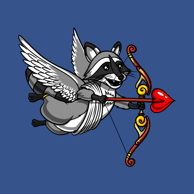 Cute Raccoon Cupid by underheaven