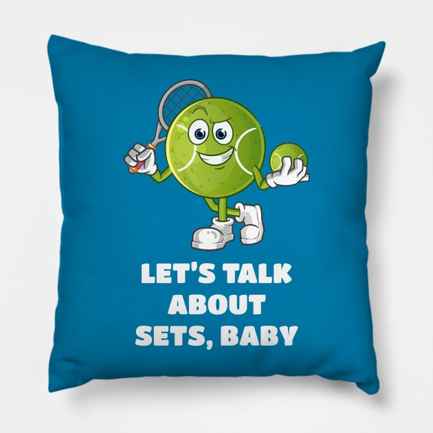 Funny Tennis Ball Pillow by sqwear