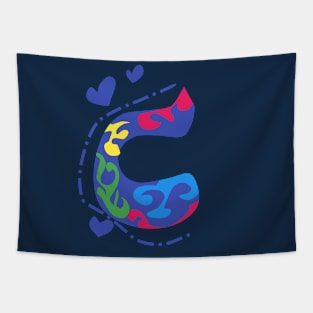 Letter C Tapestry