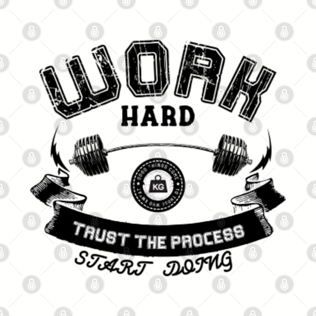 Work hard logo by ZM1