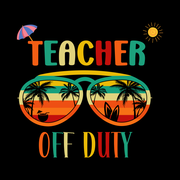 Teacher Off Duty- Retro Vintage Sunglasses Beach vacation sun by Perfect Spot