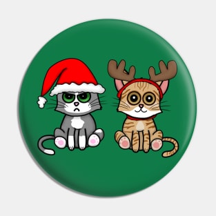 Christmas Kitties Pin