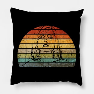 Blondie Retro Vintage Aesthetic Pillow